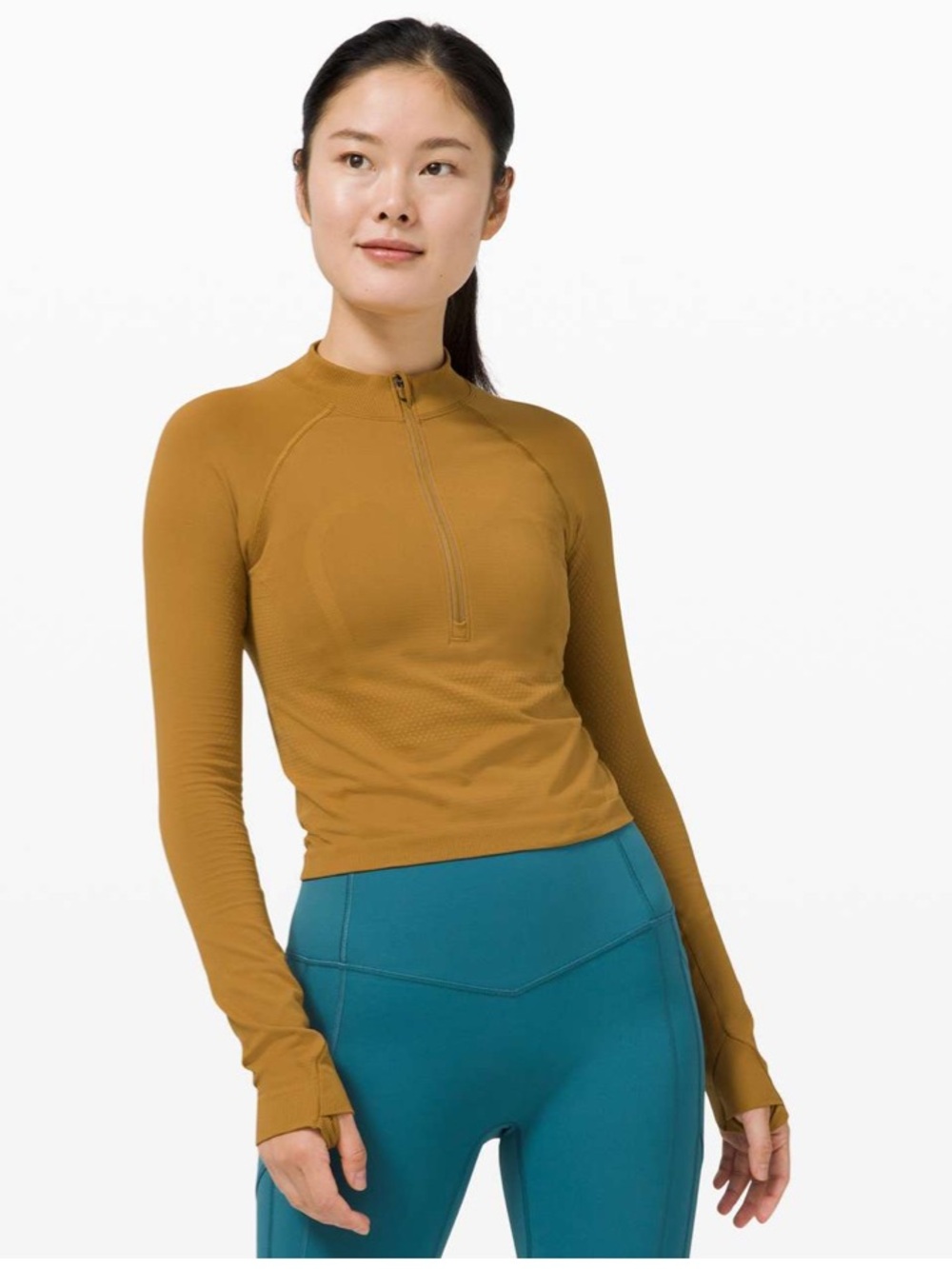 Lululemon Swiftly Tech 1/2 Zip 2.0 *Cool
Spiced Bronze / Tuscan Gold 2